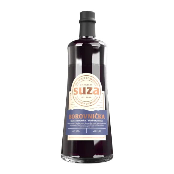 Borovnička – liker od borovnica, Suza Distillery