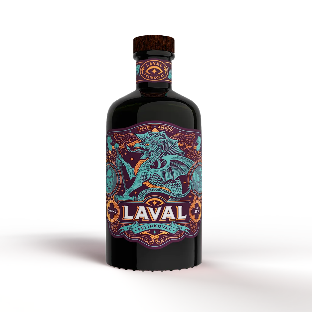 Laval Pelinkovac 700 ml – premium herbal liqueur by Suza-TB from Kvarner