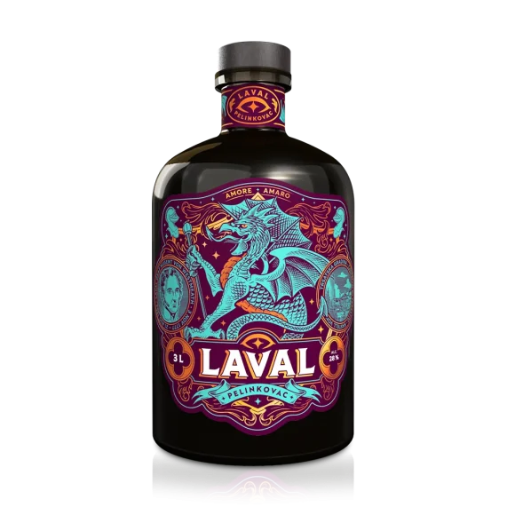 Laval Pelinkovac 3L - boca originalnog hrvatskog biljnog likera